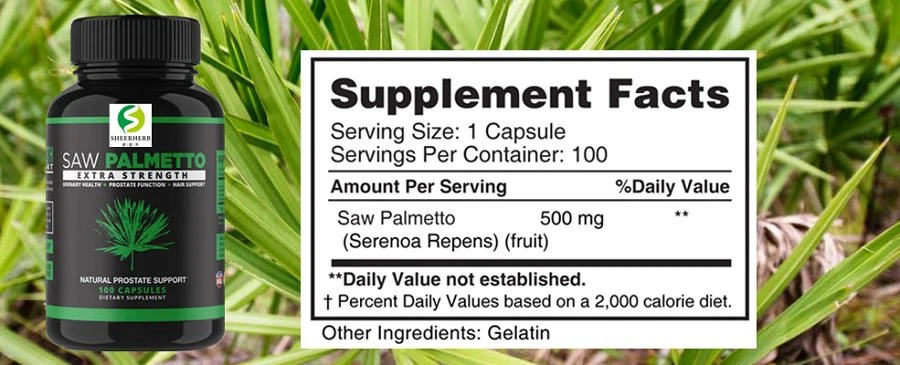 saw palmetto extract capsules